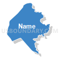 Census Tract 11.02, Wayne County, North Carolina (Solid Fill with Shadow)