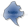 Census Tract 11.02, Wayne County, North Carolina (Radial Fill with Shadow)