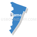 Census Tract 20, Wayne County, North Carolina (Solid Fill with Shadow)