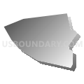 Census Tract 9603, Pasquotank County, North Carolina (Gray Gradient Fill with Shadow)