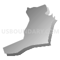 Census Tract 9604, Pasquotank County, North Carolina (Gray Gradient Fill with Shadow)