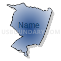 Census Tract 9202, Northampton County, North Carolina (Radial Fill with Shadow)