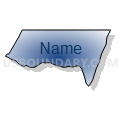 Census Tract 9204.01, Northampton County, North Carolina (Radial Fill with Shadow)