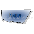 Census Tract 9204.02, Northampton County, North Carolina (Radial Fill with Shadow)