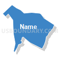 Census Tract 502.01, Rowan County, North Carolina (Solid Fill with Shadow)