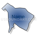 Census Tract 502.01, Rowan County, North Carolina (Radial Fill with Shadow)