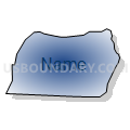 Census Tract 514, Rowan County, North Carolina (Radial Fill with Shadow)