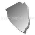Census Tract 502.02, Rowan County, North Carolina (Gray Gradient Fill with Shadow)