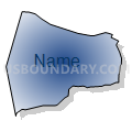 Census Tract 519.01, Rowan County, North Carolina (Radial Fill with Shadow)