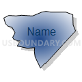 Census Tract 512.04, Rowan County, North Carolina (Radial Fill with Shadow)