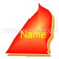 Census Tract 515.02, Rowan County, North Carolina (Bright Blending Fill with Shadow)