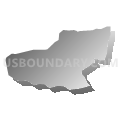 Census Tract 518.02, Rowan County, North Carolina (Gray Gradient Fill with Shadow)