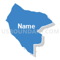 Census Tract 509.03, Rowan County, North Carolina (Solid Fill with Shadow)