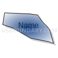 Census Tract 109, Catawba County, North Carolina (Radial Fill with Shadow)