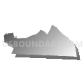 Census Tract 116.02, Catawba County, North Carolina (Gray Gradient Fill with Shadow)