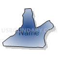 Census Tract 115.04, Catawba County, North Carolina (Radial Fill with Shadow)