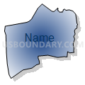 Census Tract 205.06, Brunswick County, North Carolina (Radial Fill with Shadow)