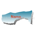 Census Tract 9309, Columbus County, North Carolina (Blue Gradient Fill with Shadow)