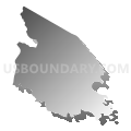 Census Tract 9201, Watauga County, North Carolina (Gray Gradient Fill with Shadow)