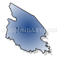 Census Tract 9201, Watauga County, North Carolina (Radial Fill with Shadow)