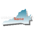 Census Tract 9208, Watauga County, North Carolina (Blue Gradient Fill with Shadow)