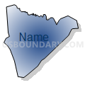 Census Tract 203.06, Brunswick County, North Carolina (Radial Fill with Shadow)