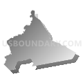 Census Tract 205.05, Brunswick County, North Carolina (Gray Gradient Fill with Shadow)