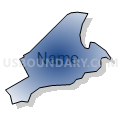 Census Tract 210, Edgecombe County, North Carolina (Radial Fill with Shadow)