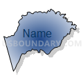 Census Tract 215, Edgecombe County, North Carolina (Radial Fill with Shadow)