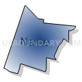 Census Tract 202, Edgecombe County, North Carolina (Radial Fill with Shadow)