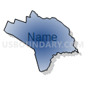 Census Tract 214, Edgecombe County, North Carolina (Radial Fill with Shadow)