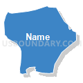 Census Tract 516, Rowan County, North Carolina (Solid Fill with Shadow)