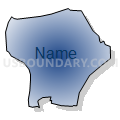 Census Tract 516, Rowan County, North Carolina (Radial Fill with Shadow)