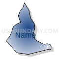 Census Tract 712.03, Harnett County, North Carolina (Radial Fill with Shadow)