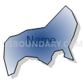 Census Tract 540.11, Wake County, North Carolina (Radial Fill with Shadow)