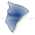 Census Tract 534.21, Wake County, North Carolina (Radial Fill with Shadow)