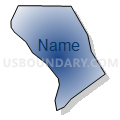 Census Tract 536.08, Wake County, North Carolina (Radial Fill with Shadow)