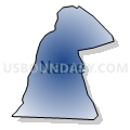 Census Tract 9704.02, Hoke County, North Carolina (Radial Fill with Shadow)