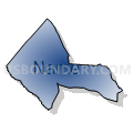 Census Tract 9702.01, Hoke County, North Carolina (Radial Fill with Shadow)