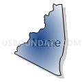 Census Tract 305.02, Randolph County, North Carolina (Radial Fill with Shadow)