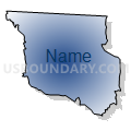 Census Tract 313.06, Randolph County, North Carolina (Radial Fill with Shadow)