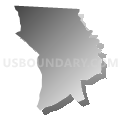 Census Tract 313.04, Randolph County, North Carolina (Gray Gradient Fill with Shadow)