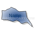Census Tract 537.07, Wake County, North Carolina (Radial Fill with Shadow)