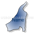 Census Tract 541.04, Wake County, North Carolina (Radial Fill with Shadow)