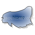 Census Tract 9501, Washington County, North Carolina (Radial Fill with Shadow)