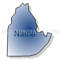 Census Tract 519, Wake County, North Carolina (Radial Fill with Shadow)