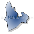 Census Tract 114, New Hanover County, North Carolina (Radial Fill with Shadow)