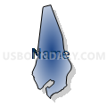 Census Tract 116.03, New Hanover County, North Carolina (Radial Fill with Shadow)
