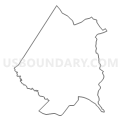Census Tract 9205.01, Pender County, North Carolina (Light Gray Border)