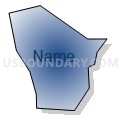 Census Tract 540.04, Wake County, North Carolina (Radial Fill with Shadow)